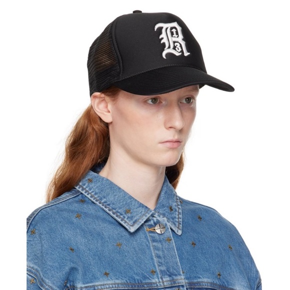 R13 trucker hat in black - Picture 2 of 4